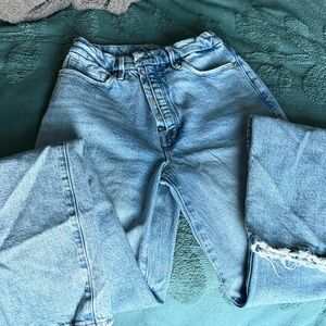 Good American Good Boy Straight Indigo Blue Denim